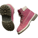 Timberland Pink Nubuck White and Grey High Boots (UK 3)
