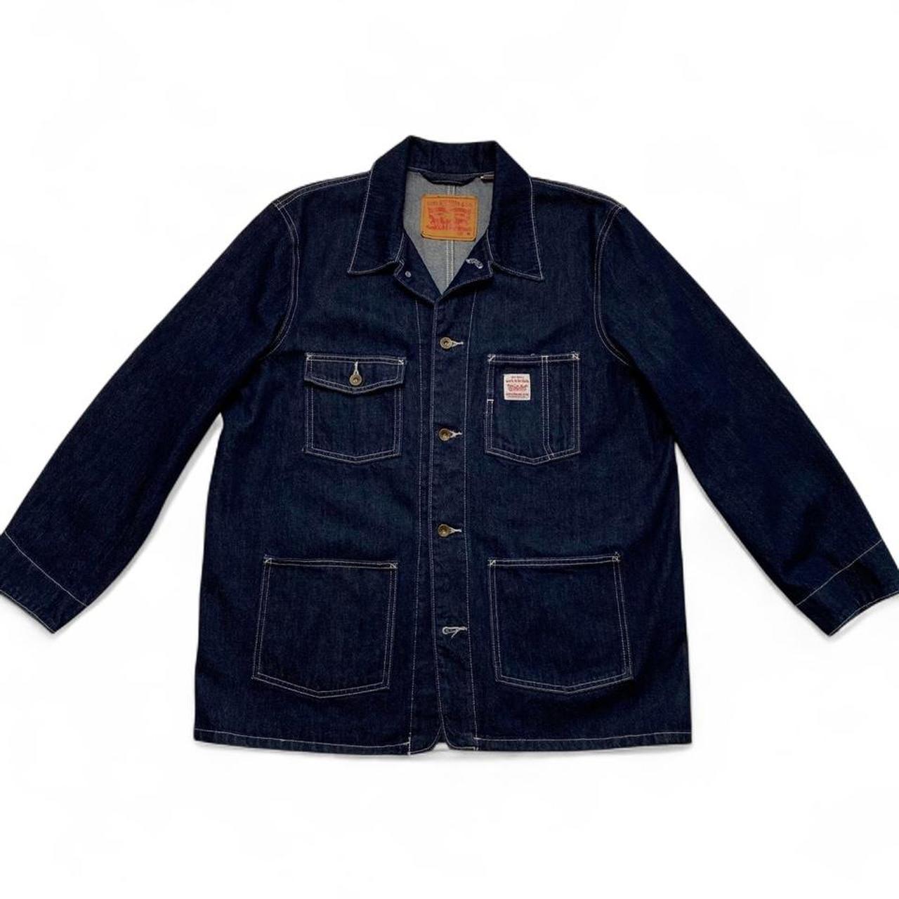 Levis Vintage Navy Blue Workman Denim Jacket (M)