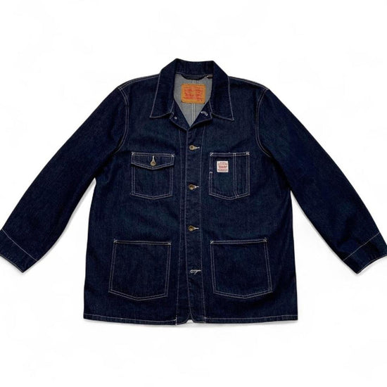 Levis Vintage Navy Blue Workman Denim Jacket (M)
