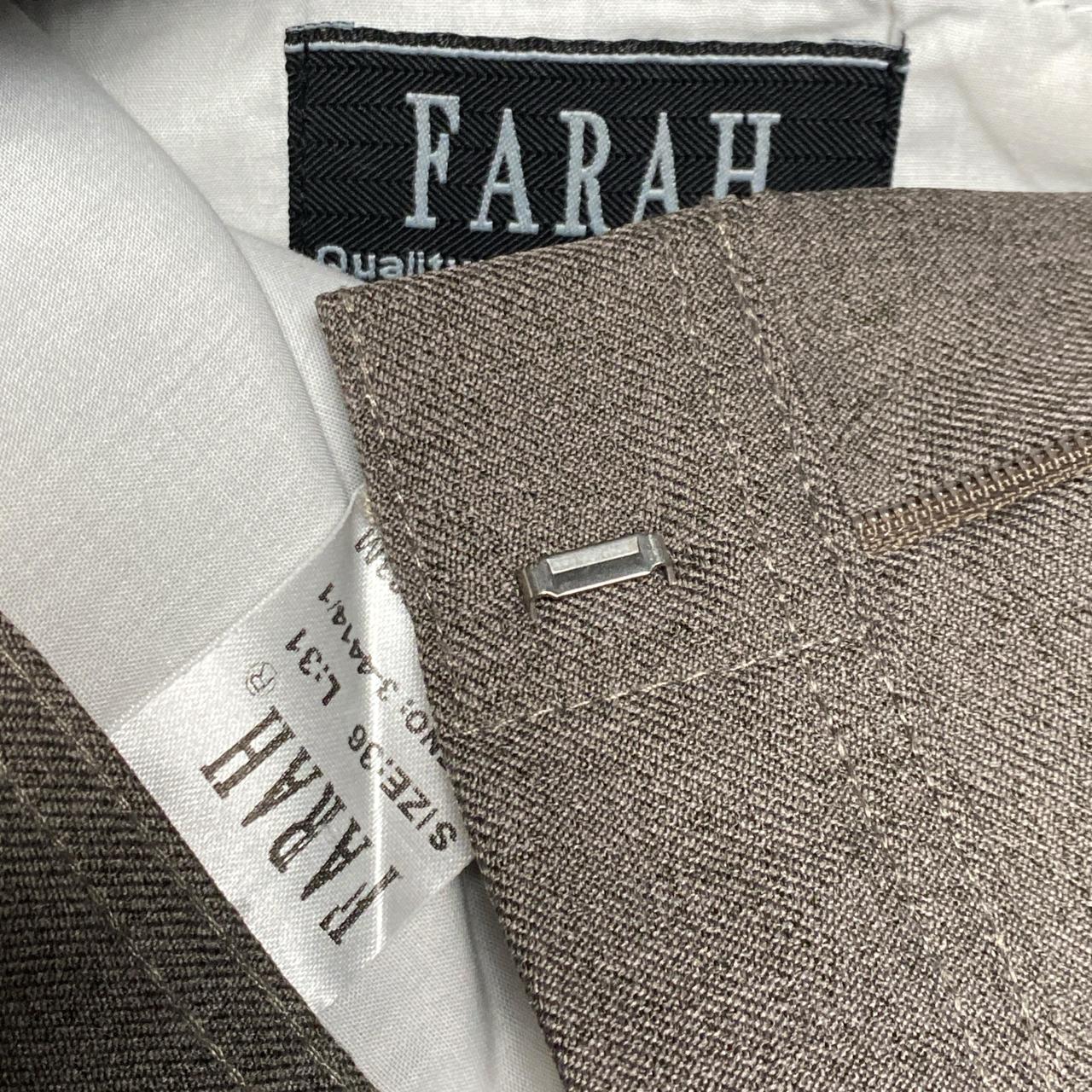 Farah Brown Smart Trousers (W 36)