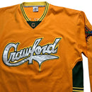 Professional Negro League Baseball Crawford Orange Yellow and Green Jersey (3XL)