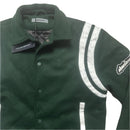 Maniere De Voir World Is Yours Green and White Bomber Jacket (S)