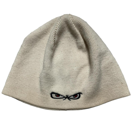 No Fear Eyes White Beanie Hat