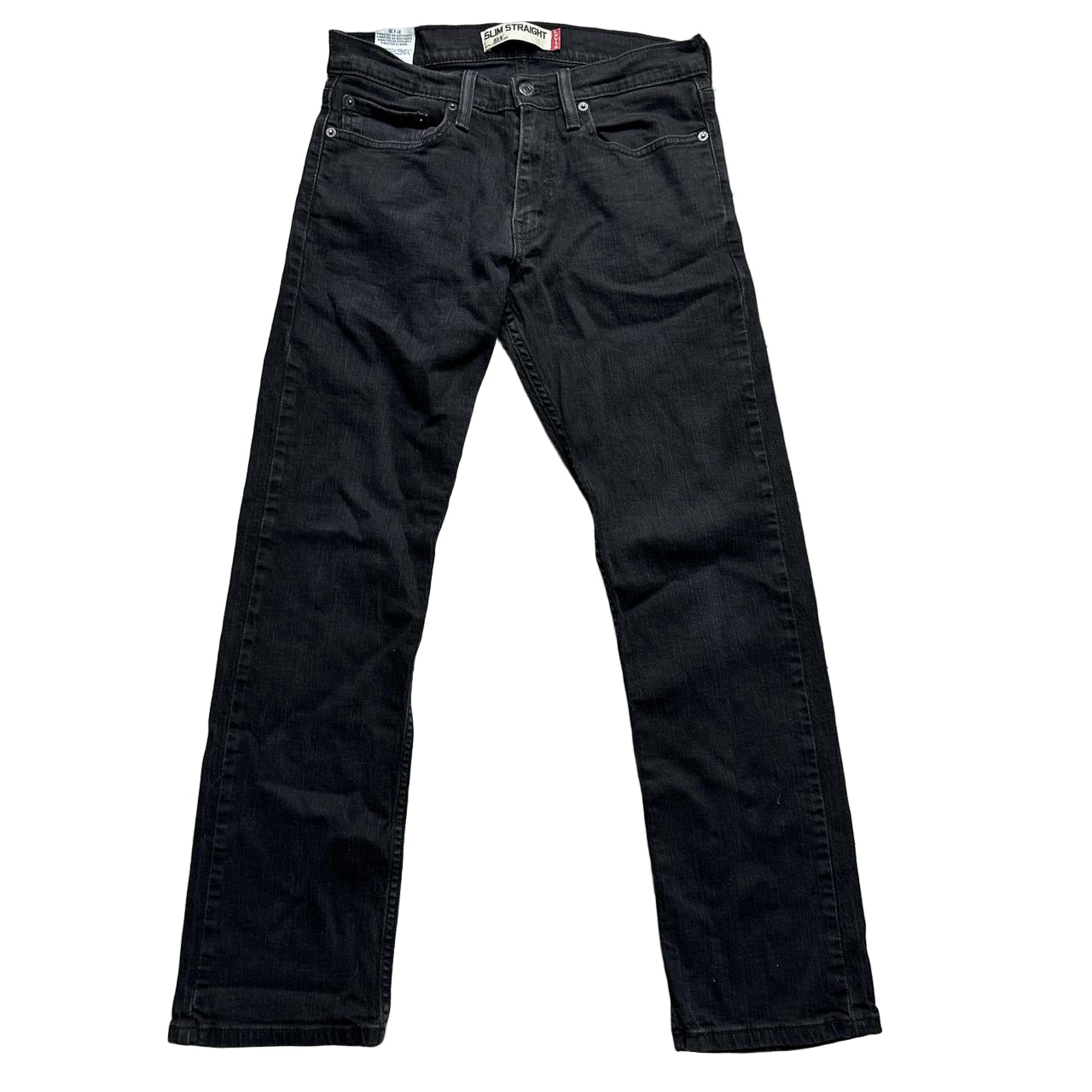 Levis 514 Dark Black Jeans (31W)