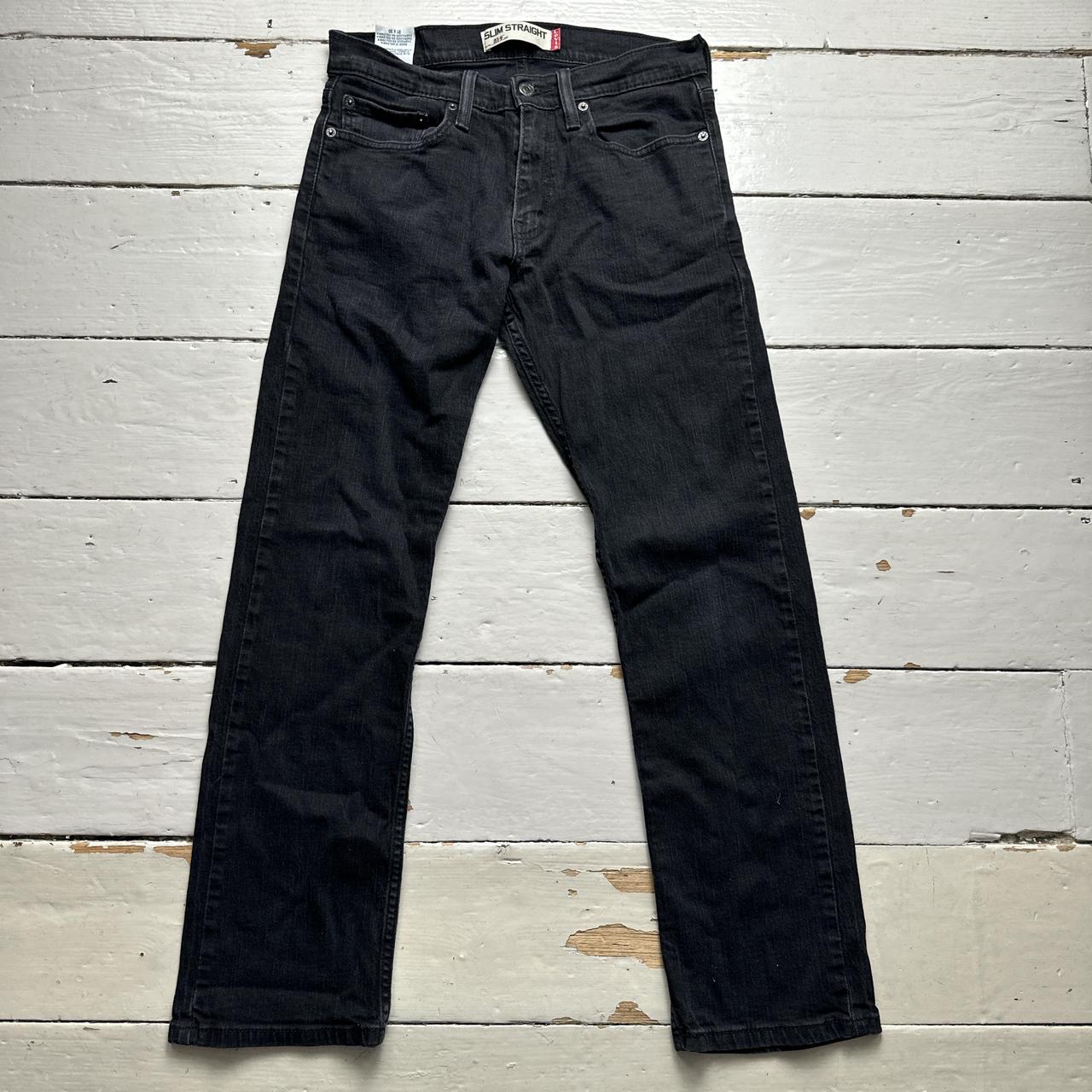 Levis 514 Dark Black Jeans