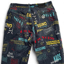 Moschino Casino Vintage 90’s Multi Print Jeans Trousers (34W)