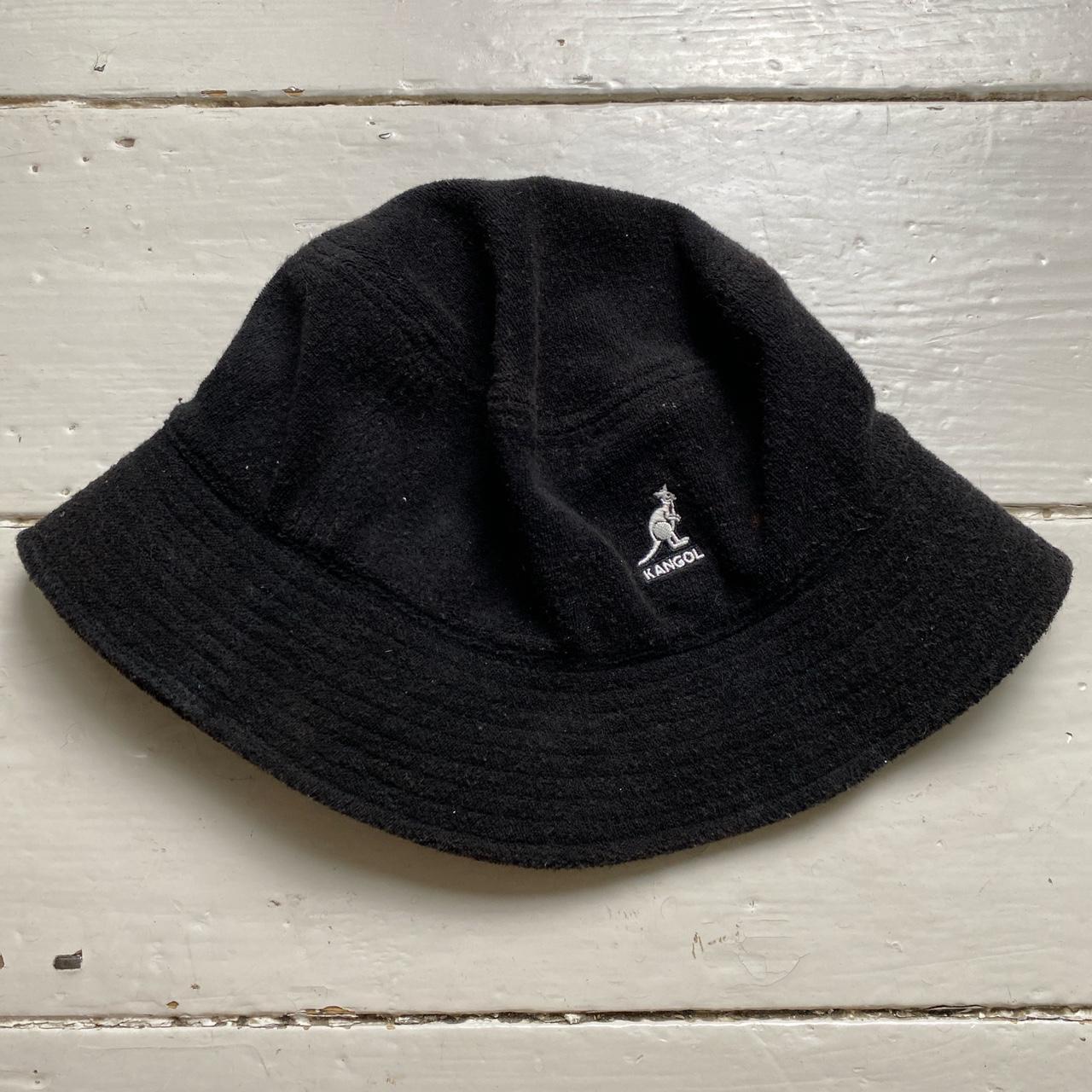 Kangol Black Flat Fleece Bucket Hat