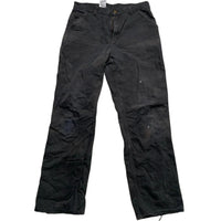 Carhartt Cargo Workwear Carpenter Black Trousers Jeans (35W)