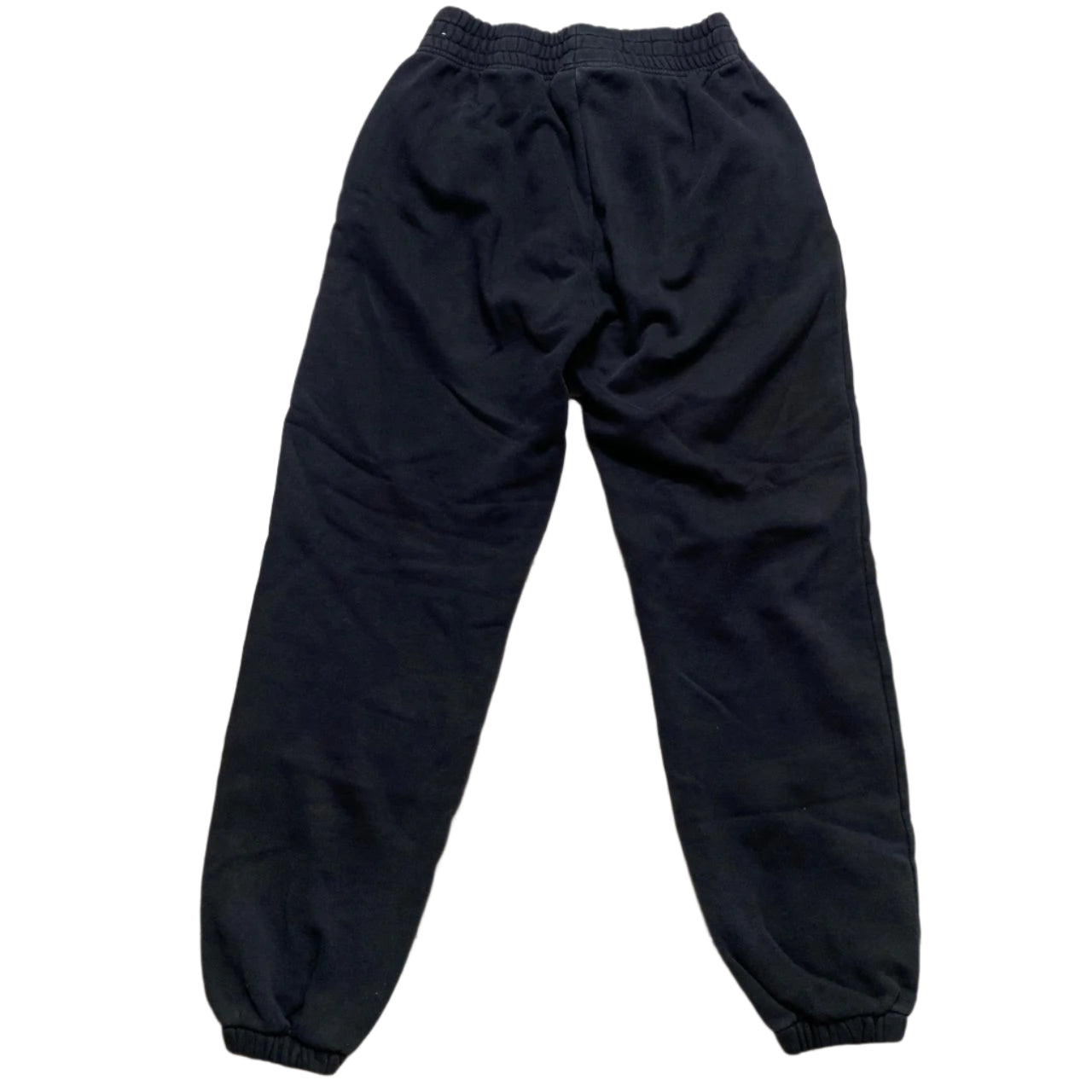 Nike Black and White Swoosh Joggers (XS)