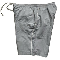 Nike Swoosh Silver Grey and White Shell Trackpant Shorts (XL)