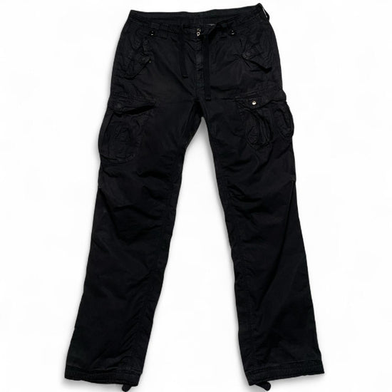 Armani Exchange Vintage Black Baggy Cargo Trousers