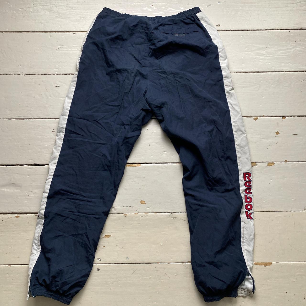 Reebok Vintage Shell Trackpant Baggy Navy White and Red Bottoms