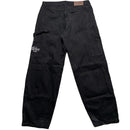 A1 Denim Soho Yacht Club Black Baggy Carpenter Cargo Denim Jeans (34W)