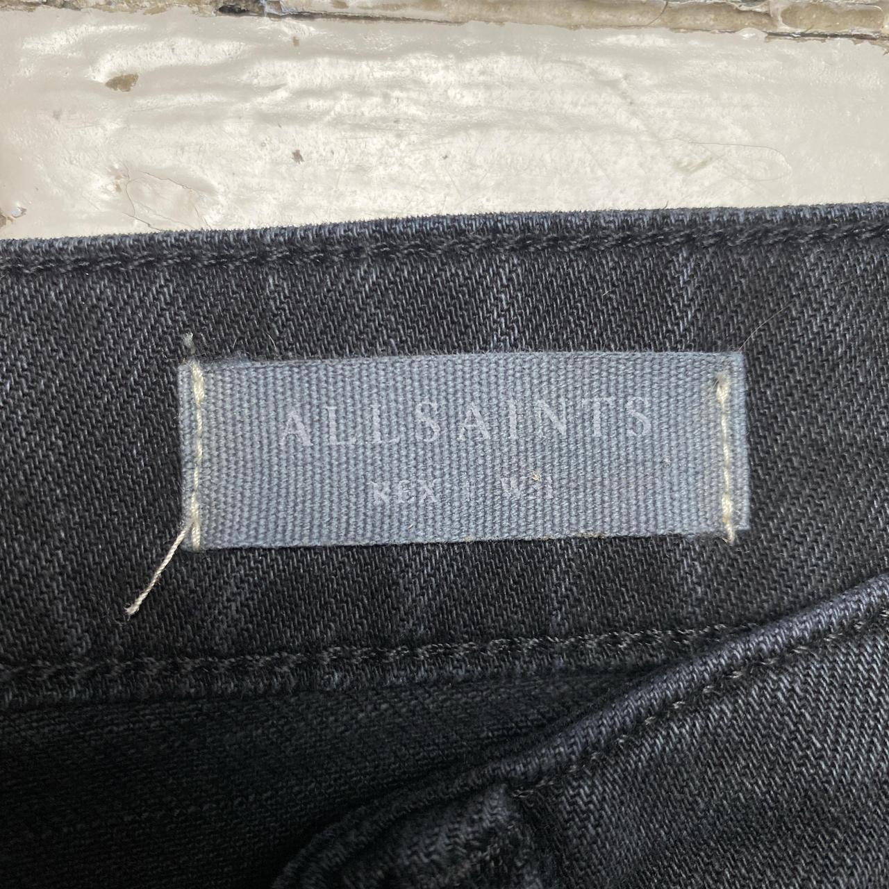 AllSaints Black Rex Slim Jeans