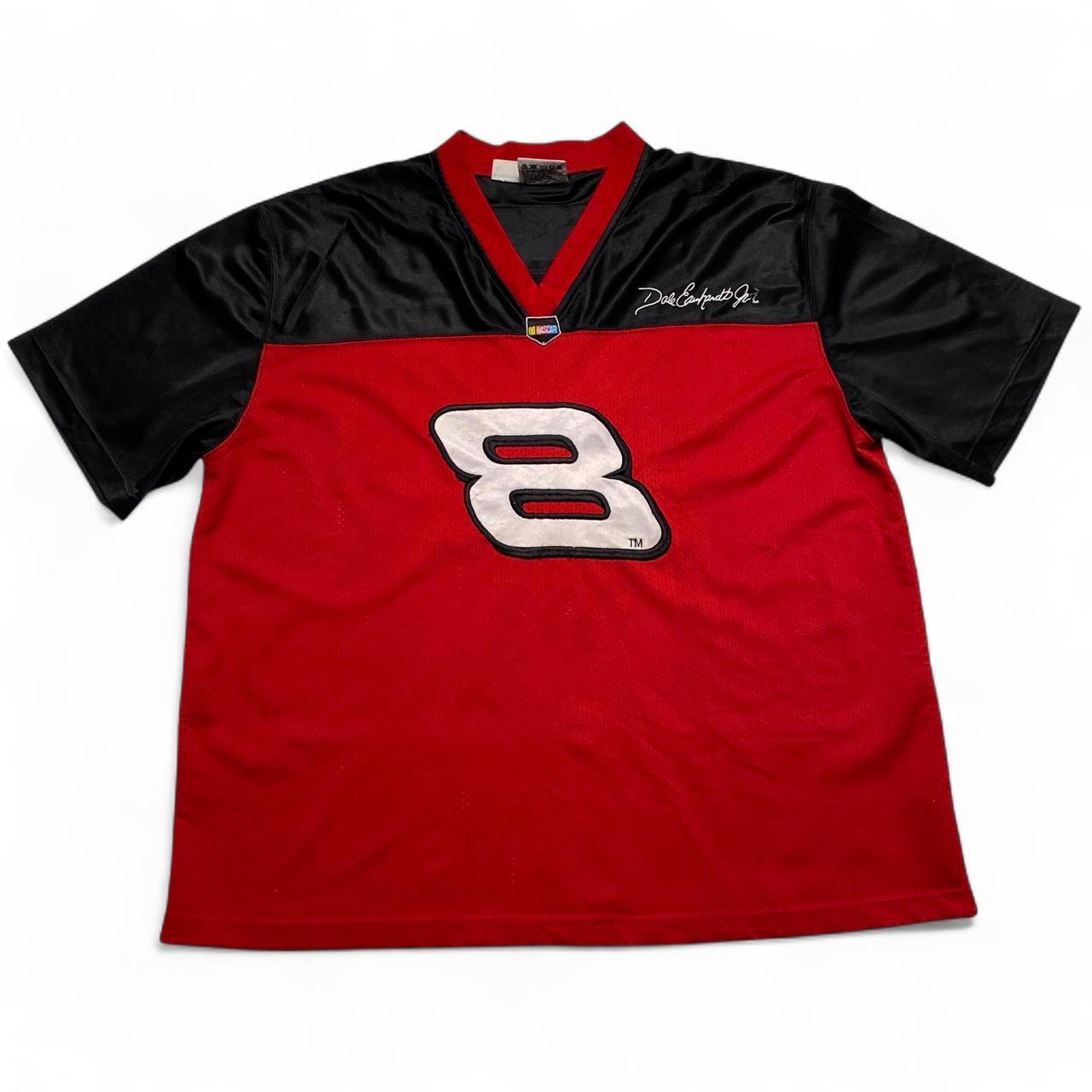 NASCAR Vintage y2k Dale Earnhardt Jr Red and Black Jersey (XL)