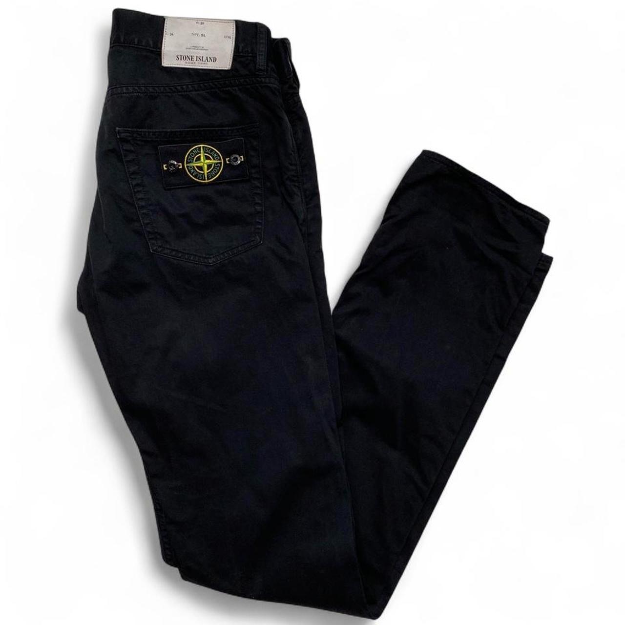 Stone Island Black Slim Straight Trouser Jeans (30W)
