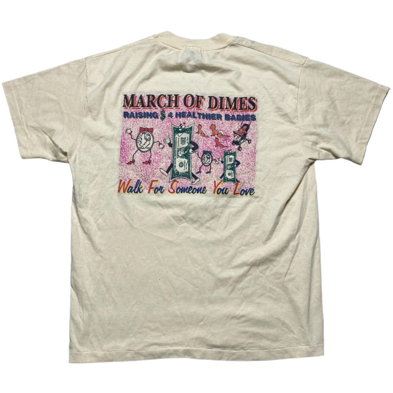 March of Dimes America 1997 Vintage Single Stitch T Shirt (L)