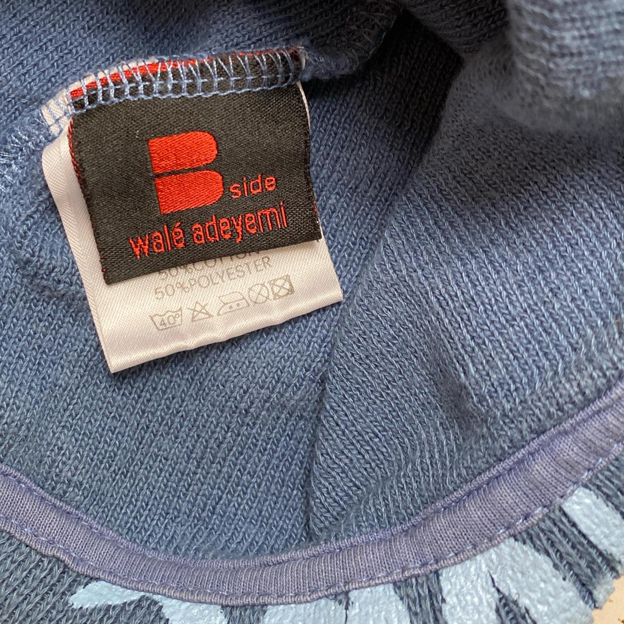 B Side Wale Adeyemi Blue Graffiti Beanie Hat