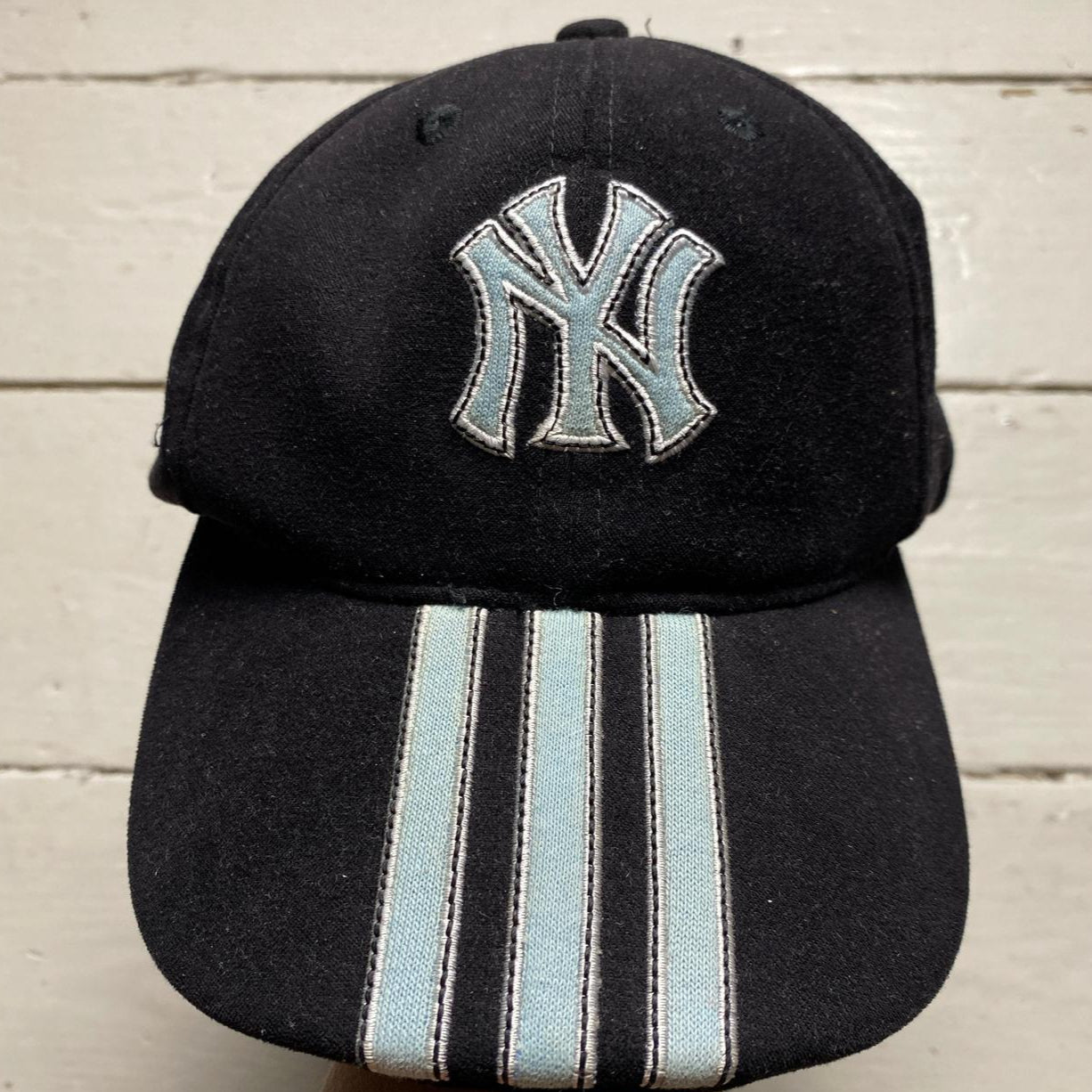 New York Yankees Adidas Black and Blue Suede Baseball Cap