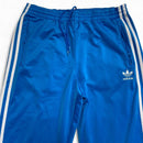 Adidas Originals Blue and White Tracksuit Bottoms (M)