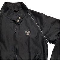 Carlsberg Black Diamante Rhinestone Bomber Womens Jacket (S)