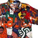 Gorilaz All Over Graffiti Print Short Sleeve Shirt (L)