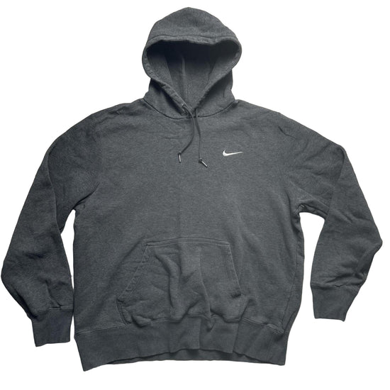 Nike Swoosh Grey and White Hoodie (XL)