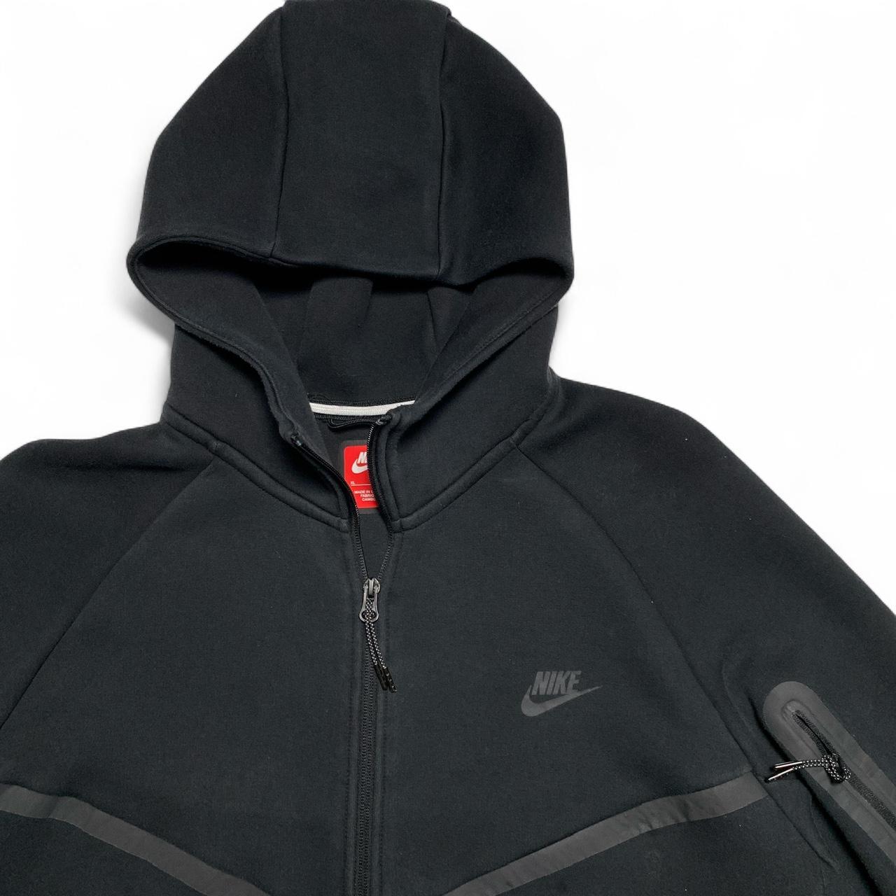 Nike Tech Fleece Black Full Tracksuit Hoodie and Joggers (XL)