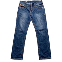 True Religion Red Stitch Navy Jeans (30W)
