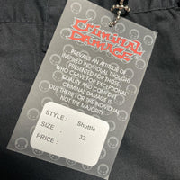 Criminal Damge Black and Camouflage Big Pocket Cargo Parachute Combat Trousers (32W)
