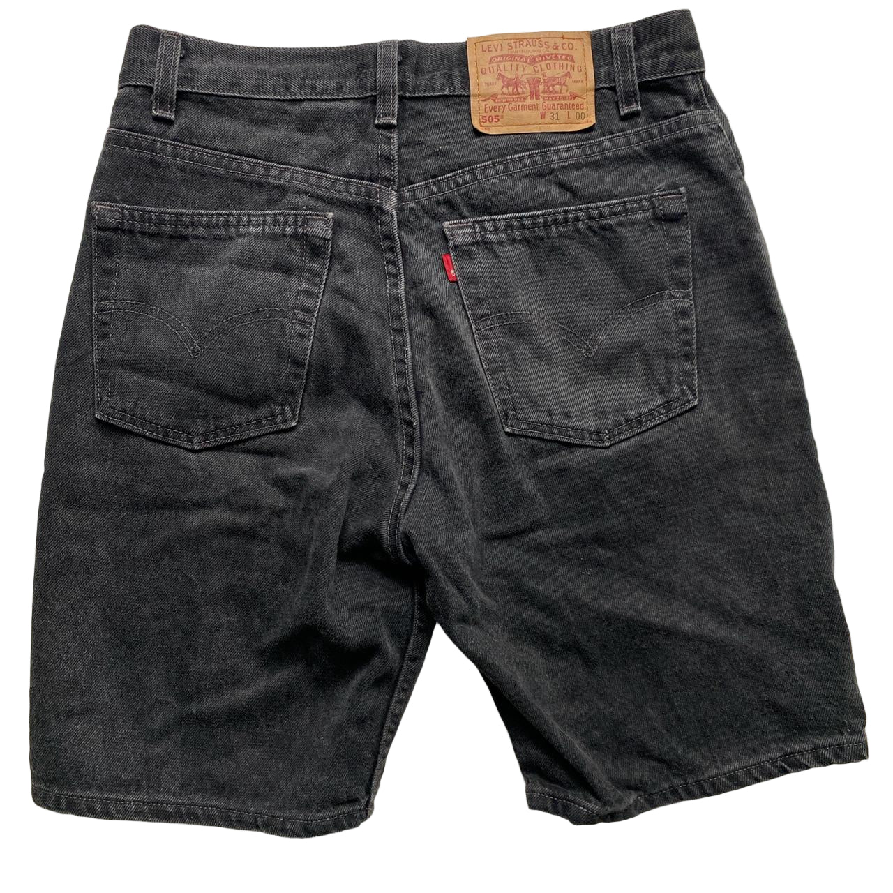 Levis 505 Charcoal Jean Jorts Shorts (31W)