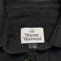 Vivienne Westwood Black and Yellow Long Sleeve Polo Shirt (L)