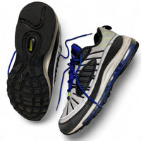 Nike Air Max 98 White Green and Blue trainers (UK 11)