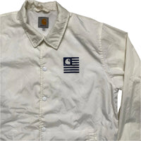 Carhartt WIP White and Black Livhtweight Jacket (M)