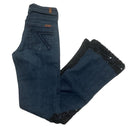 7 For All Mankind Lace and Denim Flared Womens Jeans (W 27)