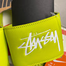 Nike Stussy Benassi Slider Flip Flops Sandal Light Cactus Green and White (UK 7)