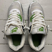 Nike Air Max 90 White Black and Green (UK 8)