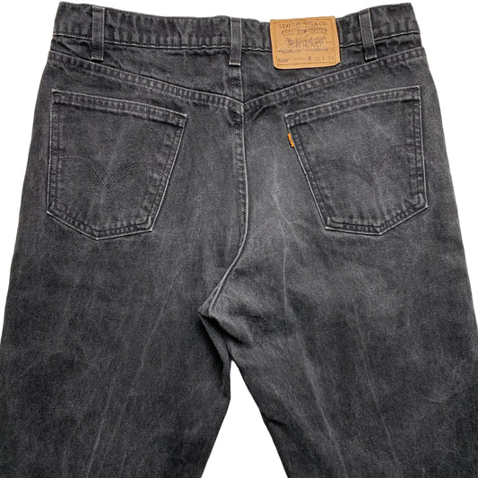 Levis 550 Black Baggy Vintage Jeans Orange Tab (36W)