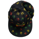 Rasta Lion Black Snapback Cap