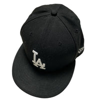 LA Dodgers New Era Black and White Fitted Cap