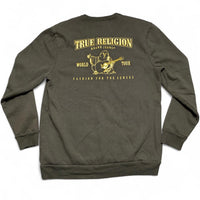 True Religion Khaki Green Jumper and Joggers Tracksuit (L)