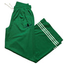 Adidas Green and White Baggy Flare Joggers (UK 18)