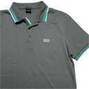 Hugo Boss Grey White and Blue Polo Shirt (L)