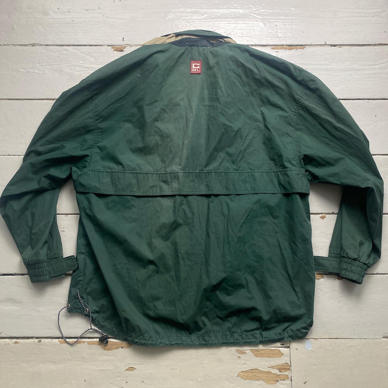 Chaps Ralph Lauren Vintage Green Quarter Zip Skiddoo Jacket