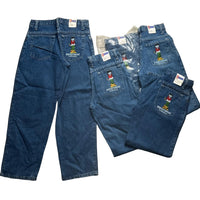 Heritage Casuals Vintage 90’s Embroidery Cartoon Smoking Lady Jeans (23W/24W)