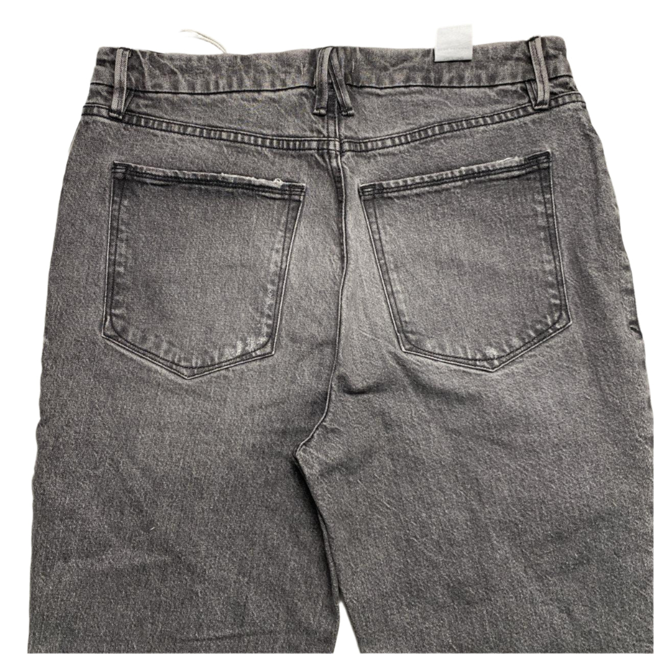 Good American Grey Stonewashed Distressed Womens Jeans (10)