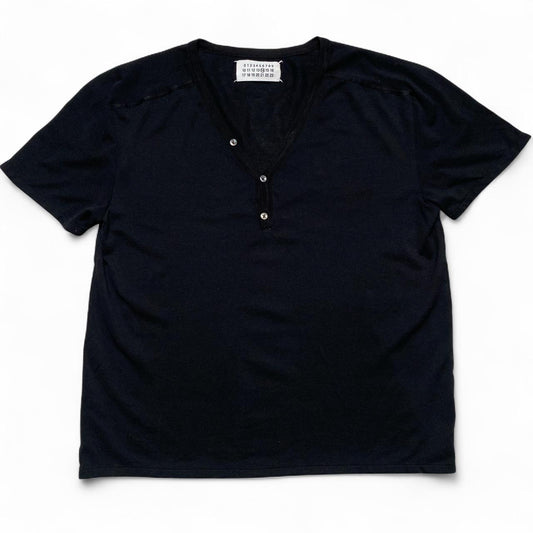 Maison Margiela Henley Tee T Shirt Black (M)