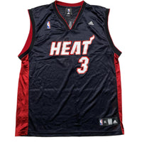 Dwayne Wade Miami Heat Black White and Red NBA Basketball Jersey Vest (XL)