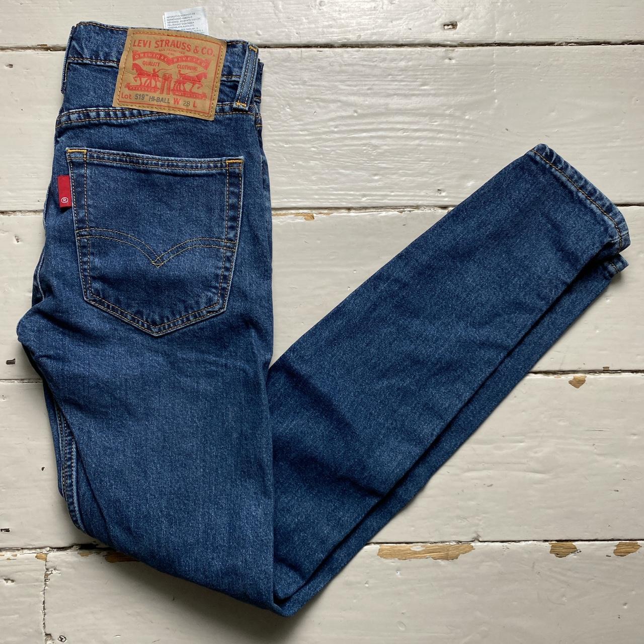 Levis 519 Hi Ball Navy Slim Jeans