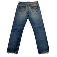 Levis 501 Light Blue Distressed Vintage Jeans (34W)